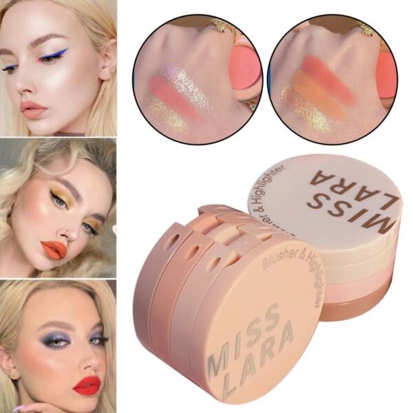 Miss Lara Blush Highlighter 3 in 1 Makeup Palette