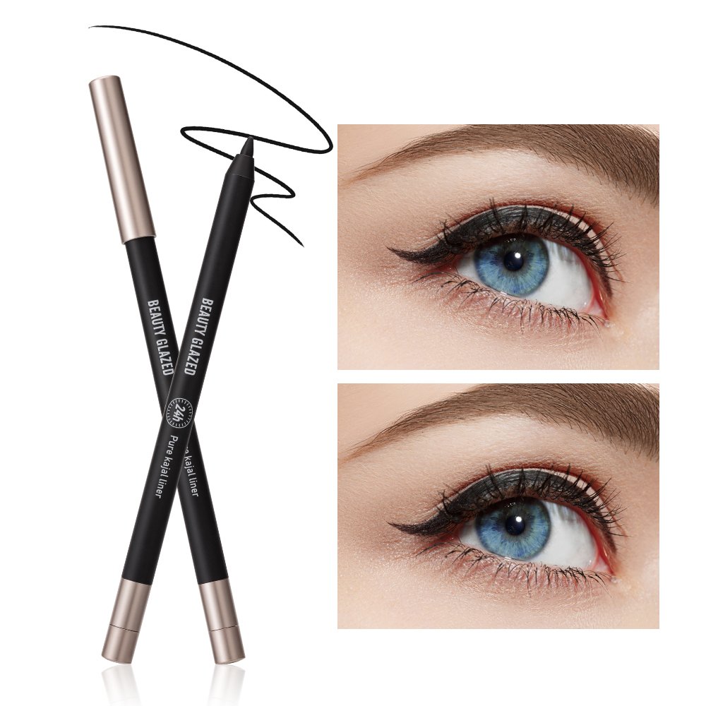 Beauty Glazed 24H Pure Kajal Liner Long-lasting Wateroff Gel Eyeliner Quick Dry Kajal