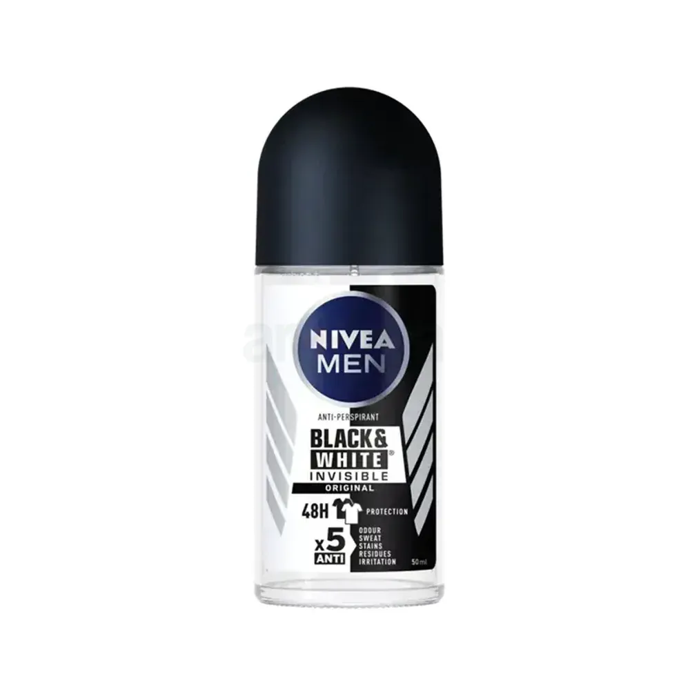 Nivea Men Roll On Invisible Black & White Nivea Men Roll On Invisible Black & White