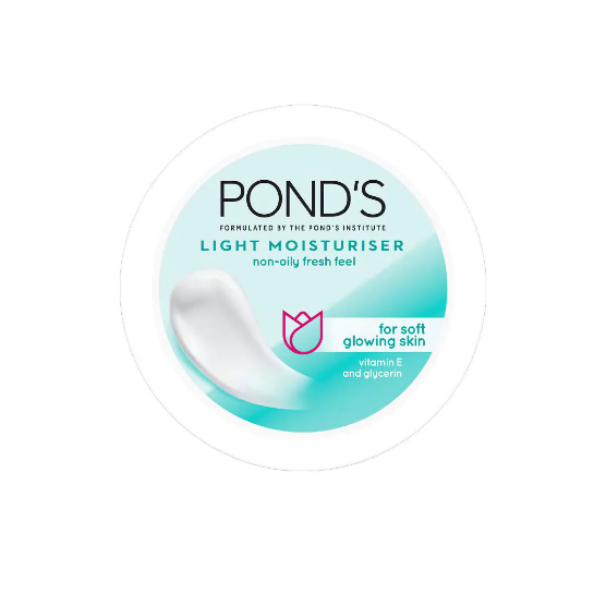 POND'S Light Moisturiser 50ml Non-Oily Fresh Feel For Soft Glowing Skin With Vitamin E & Glycerin
