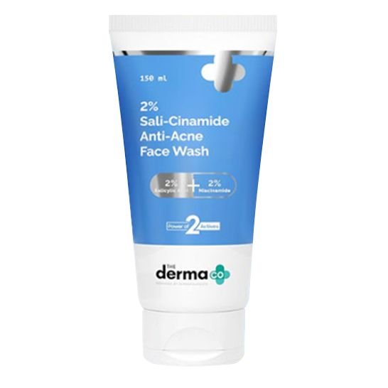 The Derma Co Sali Cinamide Anti Acne Face Wash with 2% Salicylic Acid & 2% Niacinamide – 150ml
