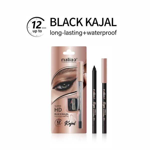 Maliao Super HD Black Kajal – Long-Lasting + Waterproof