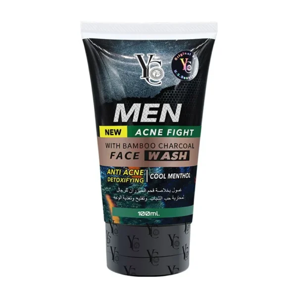 YC Men Acne Fight with Bamboo Charcoal Face Wash