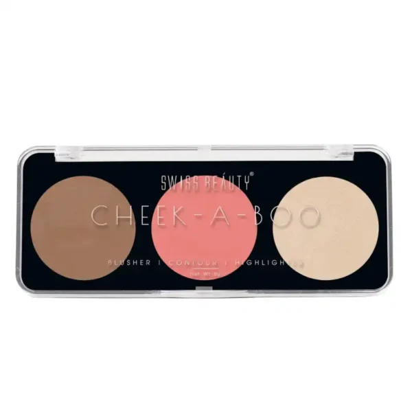 Swiss Beauty Cheek A Boo 3 in 1 Palette Set