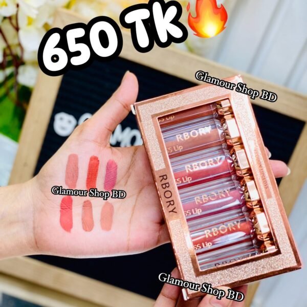 RBory luxury lipstick set 6 pcs
