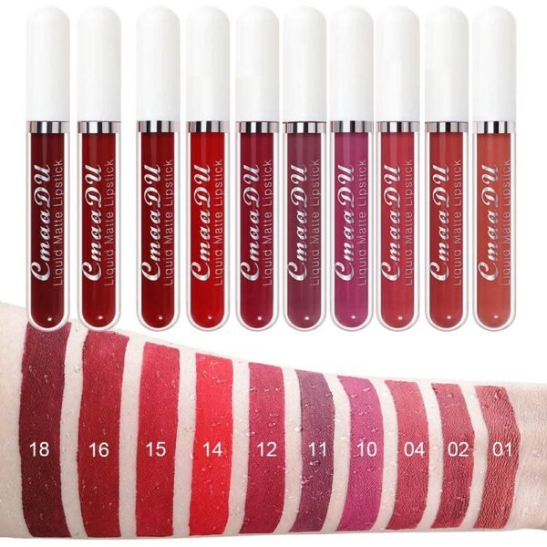 Cmaadu Liquid Matte Lipstick 10 pcs