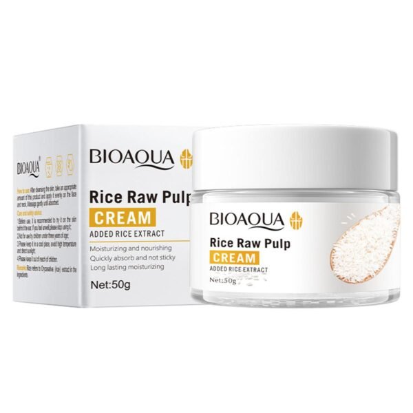 Bioaqua Rice Raw Pulp Rice Extracted Hydrating & Moisturizing Face Cream- 50g