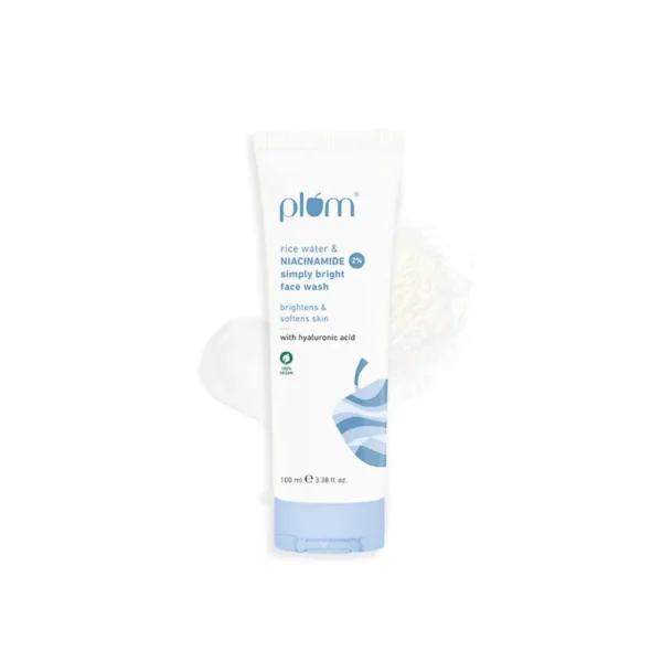 Plum Rice Water & 2% Niacinamide Simply Bright Face Wash100 ml