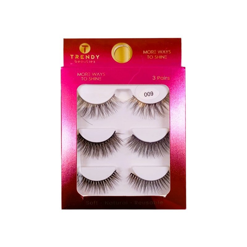 TRENDY Beauties 3 Pairs Eyelashes Set