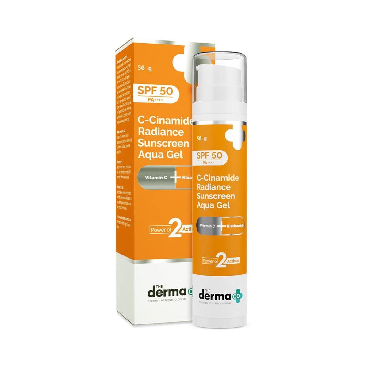 The Derma Co. C-Cinamide Sunscreen Aqua Gel SPF 50 PA++++, 50 g