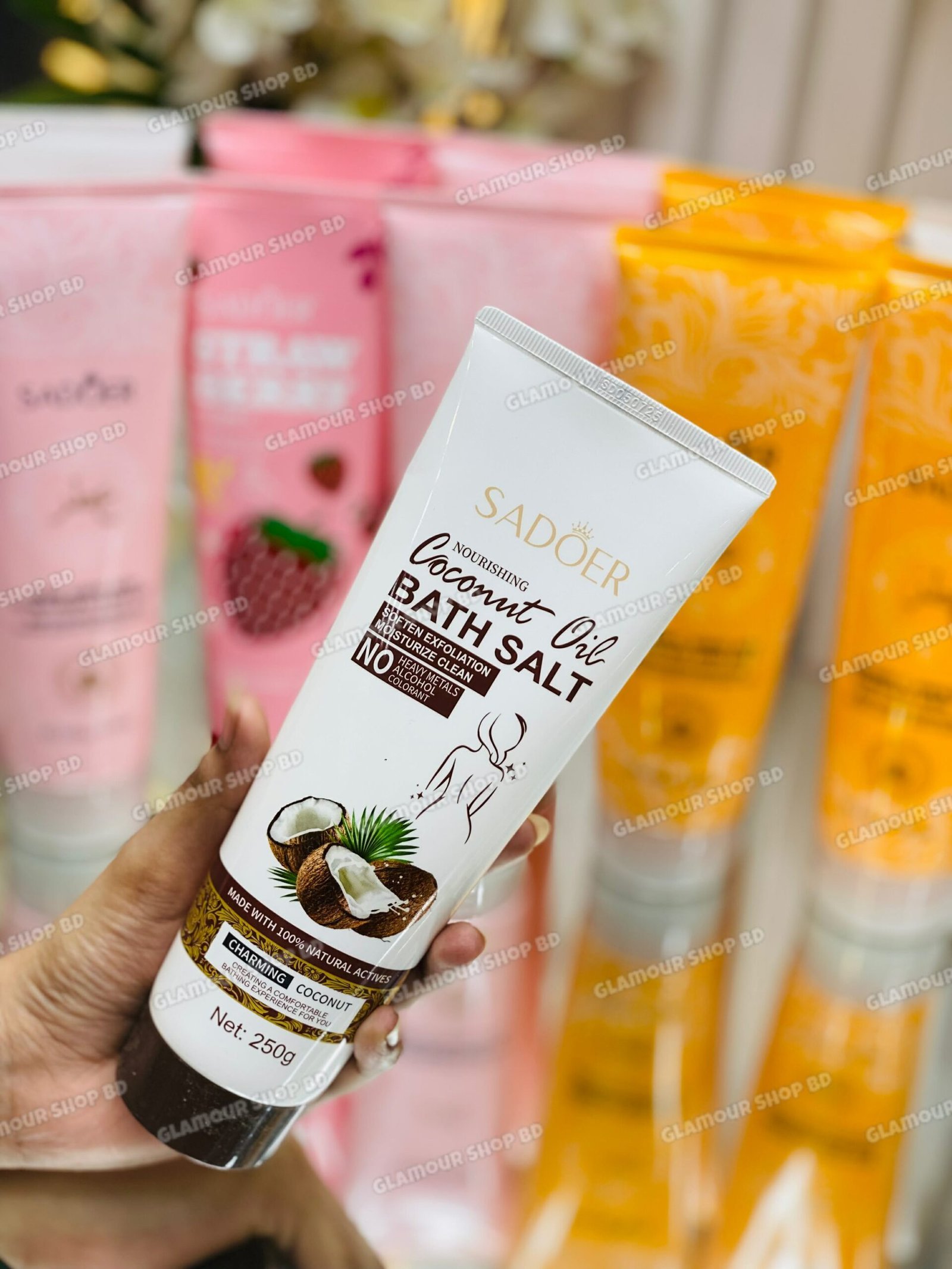 Sador coconut oil exfoliation bath salt 250 g