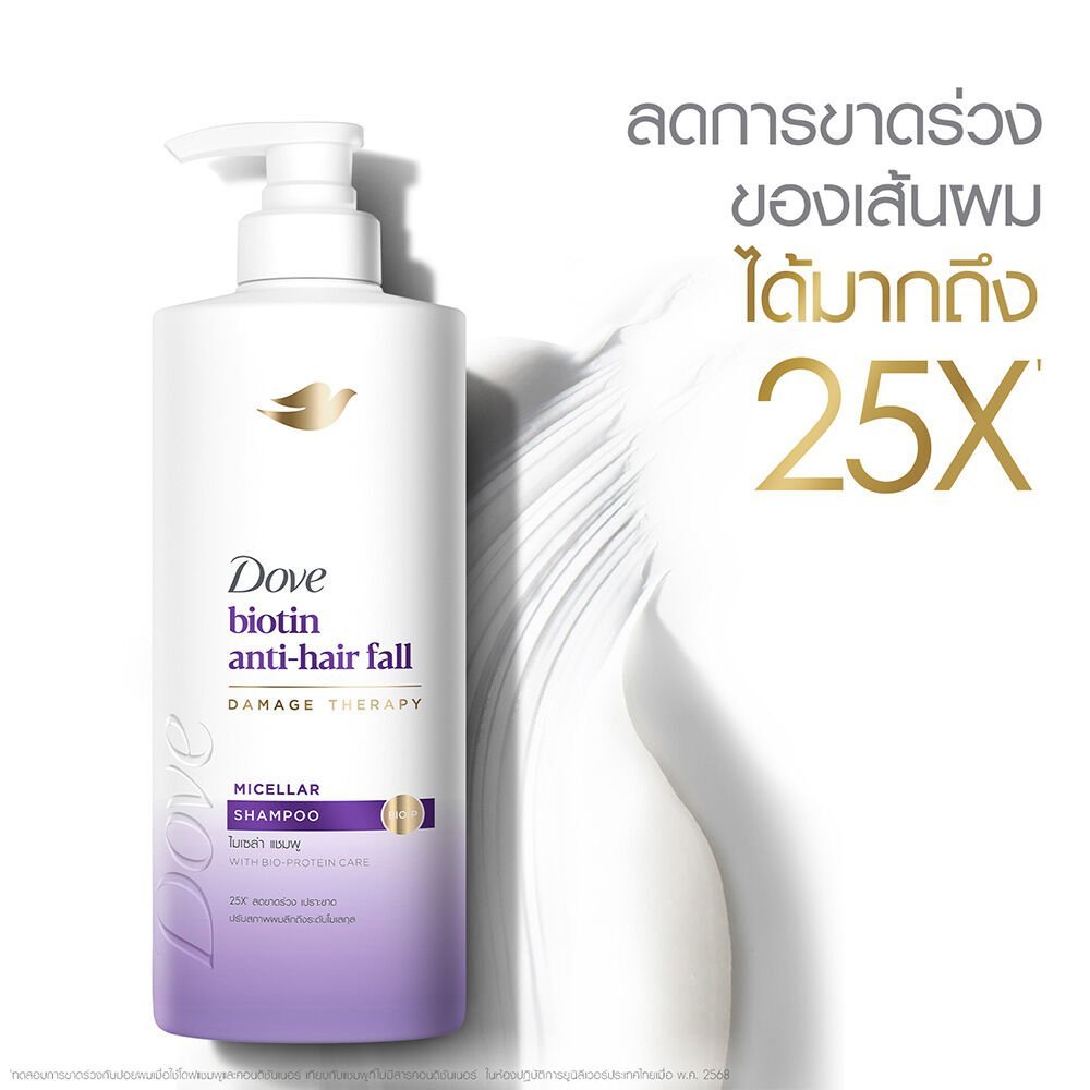 Dove Biotin Anti-Hair Fall Micellar Shampoo 380ml Thailand