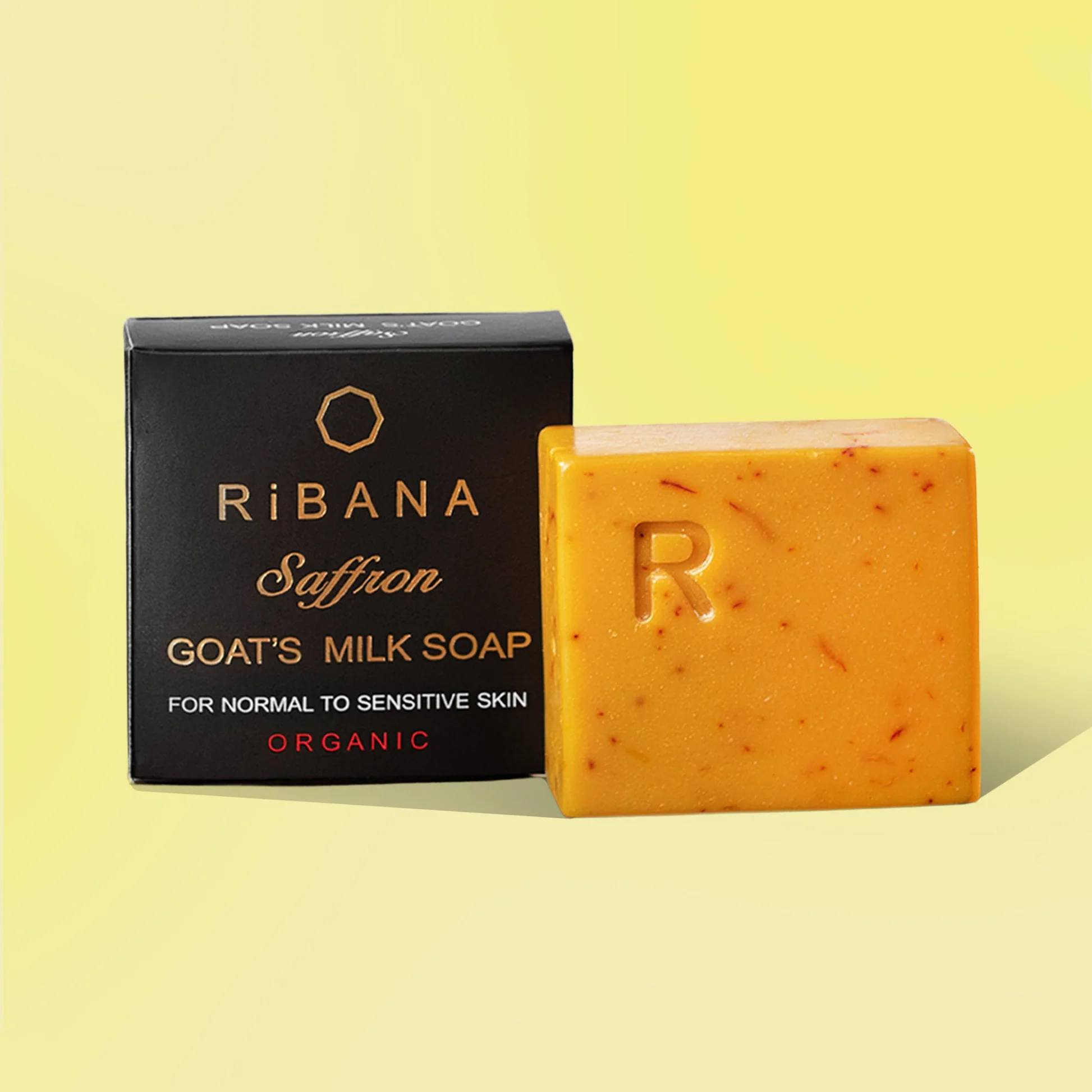 RiBANA Saffron Goat's Milk Soap - 110gm