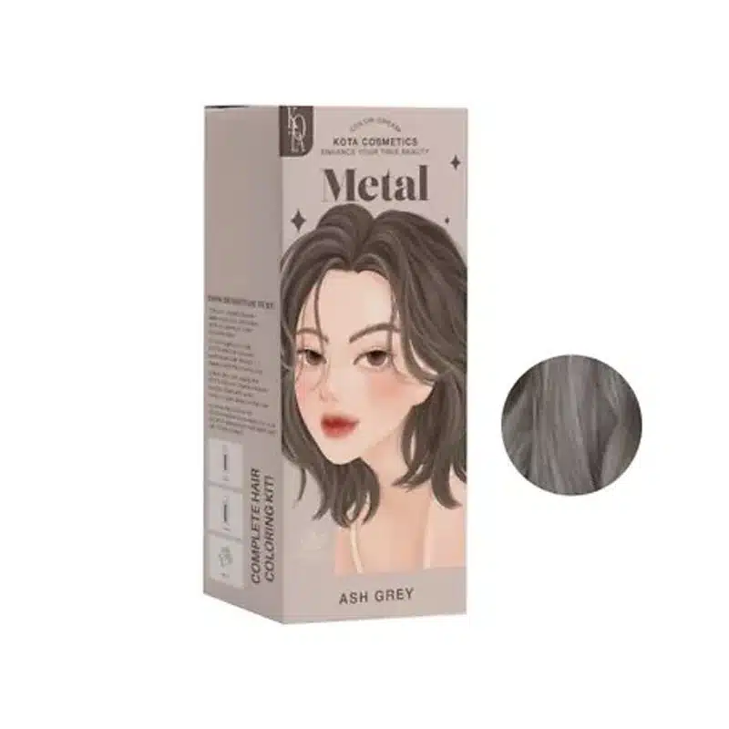 kota cosmetics hair color metal ash grey