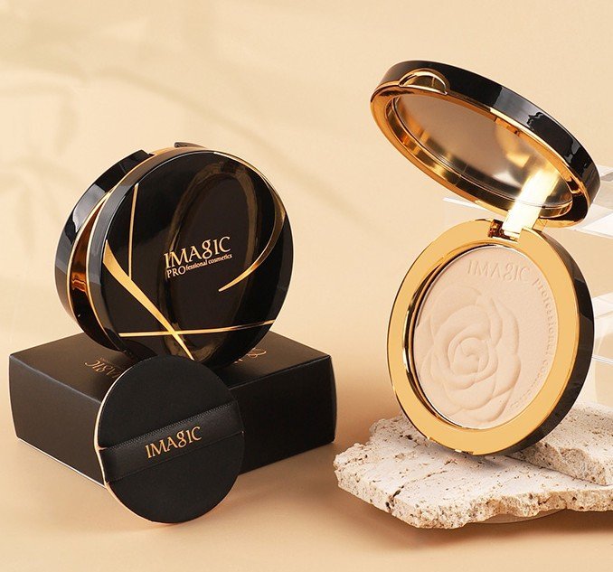 IMAGIC Professional Oil Control Makeup Setting HD Compact Powder