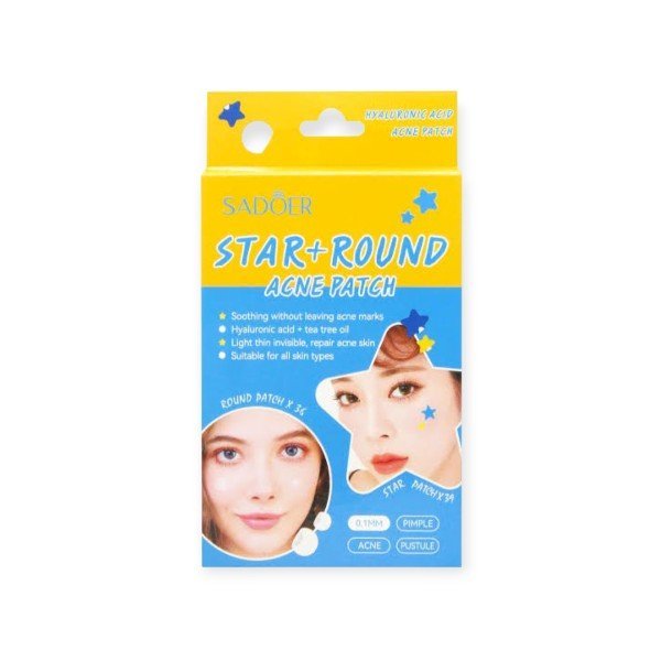 SADOER STAR + ROUND ACNE PATCH – 75 PATCHES