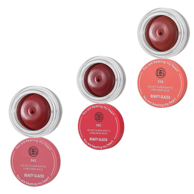 Beauty Glazed Velvet Super Matte Lip & Cheek Mud
