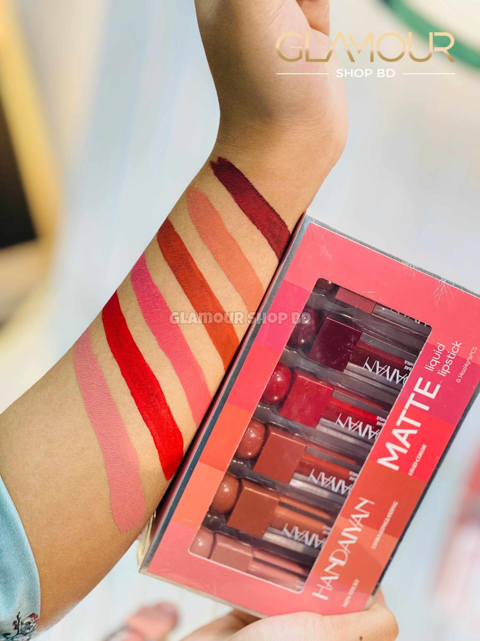 Handaiyan matte liquid lipstick 6 pcs set