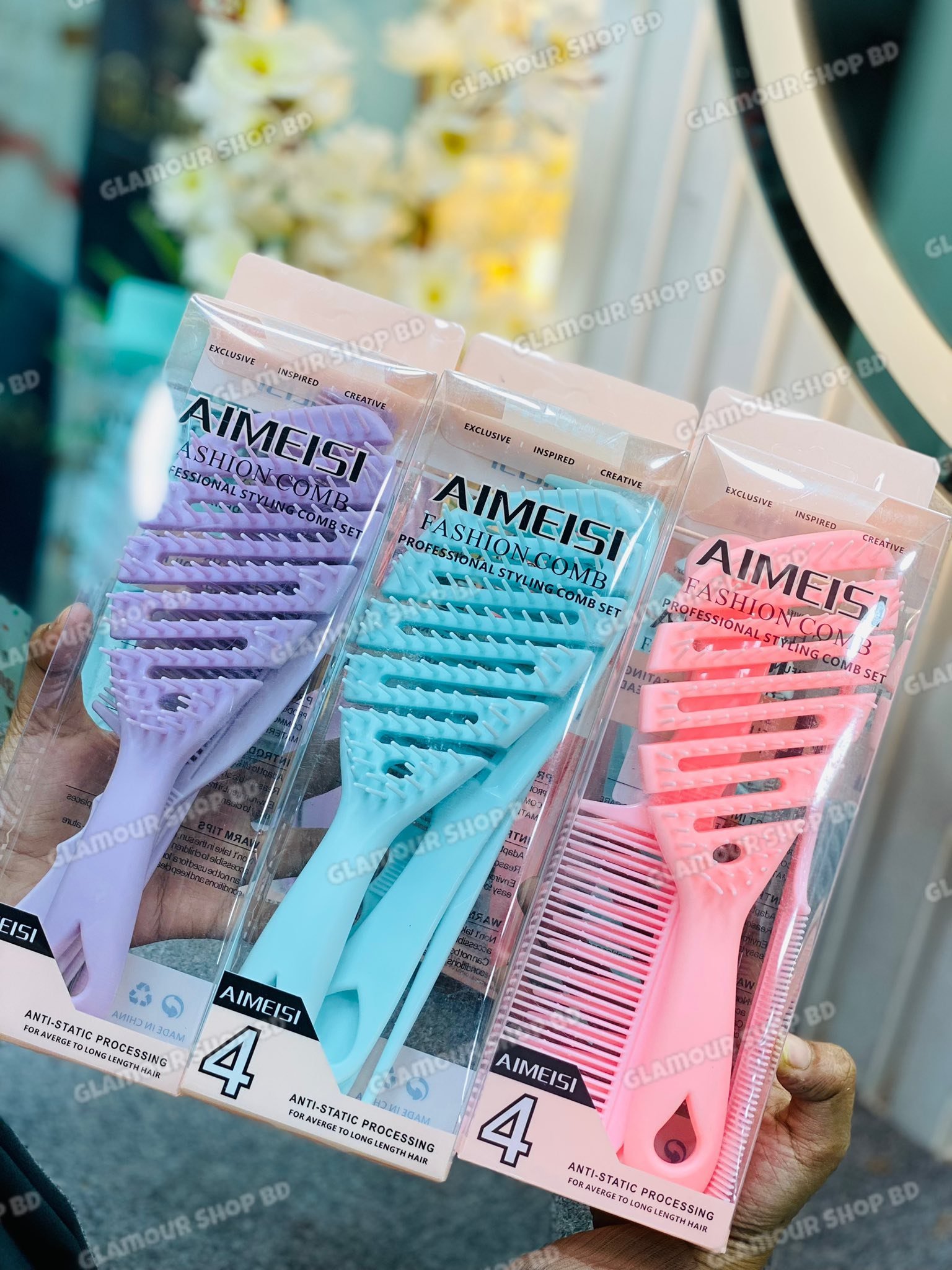 Aimeisi Set Brush Hair Care - 4pcs