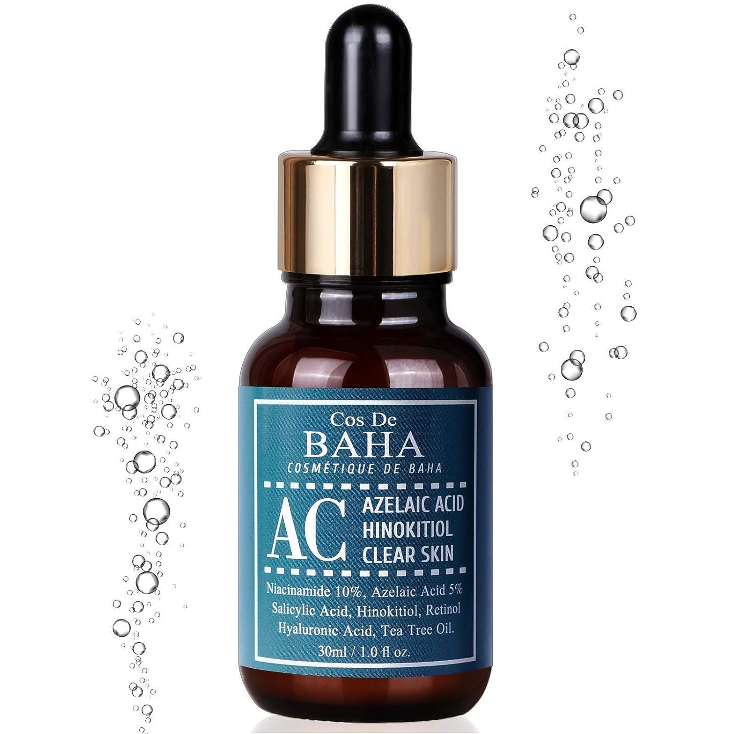 Cos De Baha AC Azelaic Acid Hinokitiol Clear Skin Serum