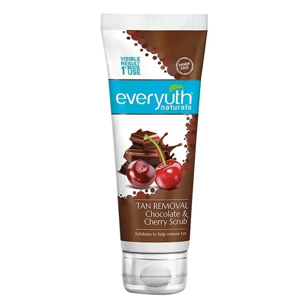 Everyuth naturals chocolate and cherry tan removal scrub - 50gm