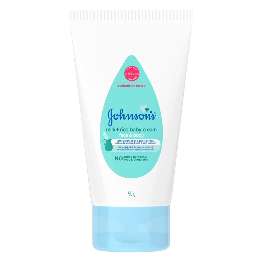 Johnson's Face & Body Milk + Rice Baby Cream 50g