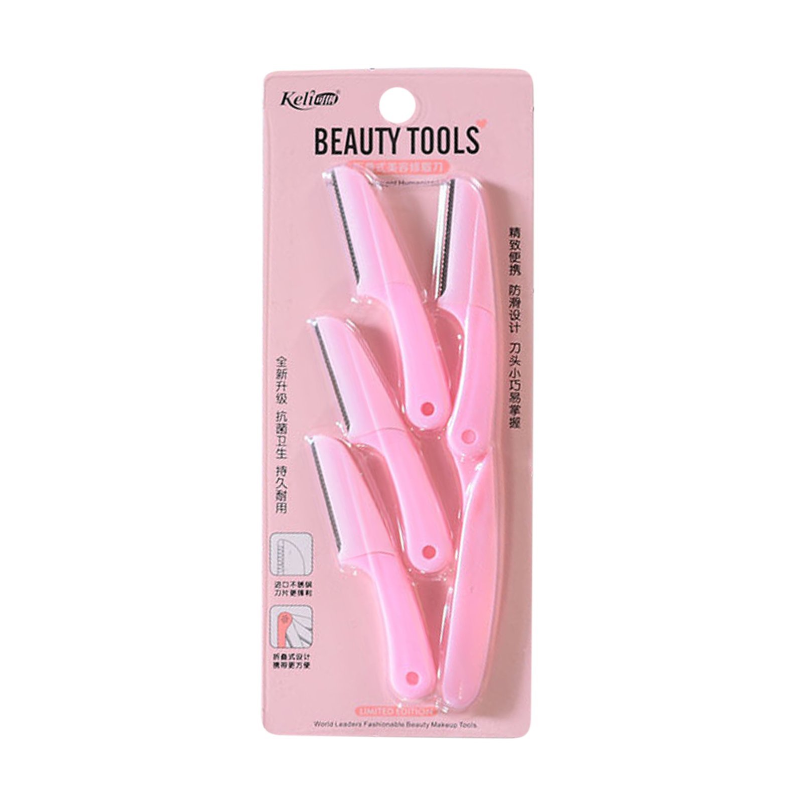 keli 4pcs Foldable Eyebrow Facial Razor