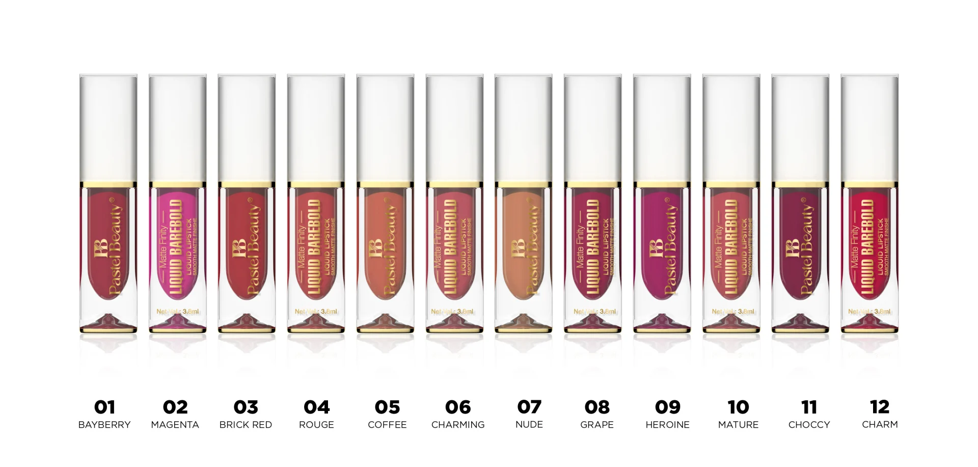 Pastel Beauty Matte-Finity Liquid Barebold Lipstick