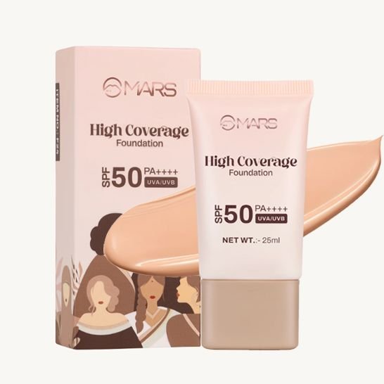 Mars High Coverage Foundation SPF 50PA++++ UVA/UVB 25ml