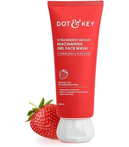 DOT & KEY  Strawberry Bright Niacinamide Gel Face Wash