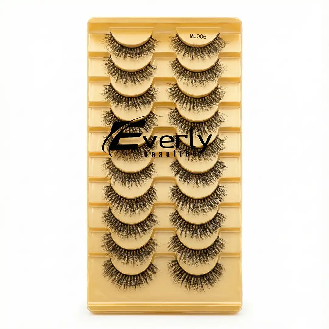 Everly Beauties 10Pair False Eyelash Box