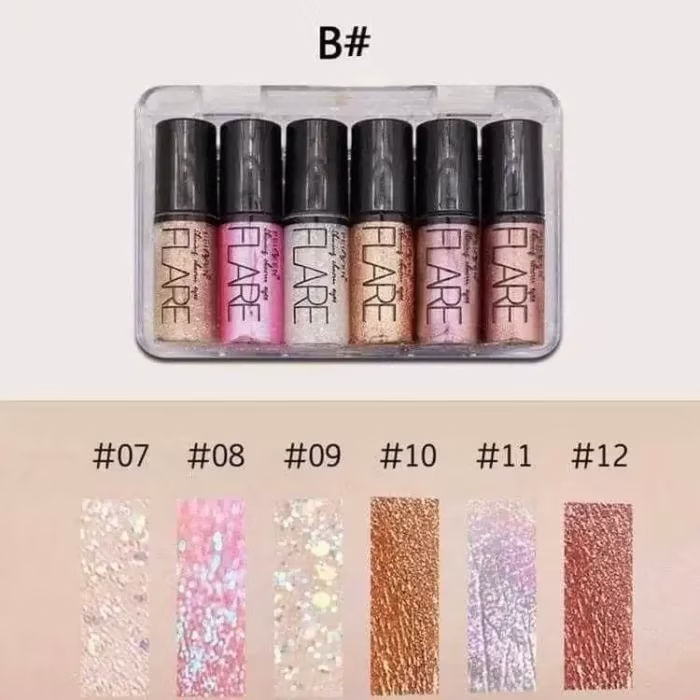 FLARE Glitter Eyeliner - 6 PCS set B