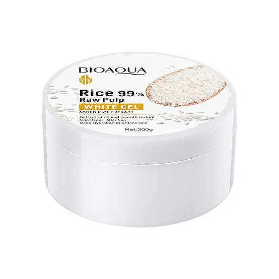BIOAQUA Rice 99% Raw Pulp Hydrating & Smooth Rice Extract White Facial Gel- 300g