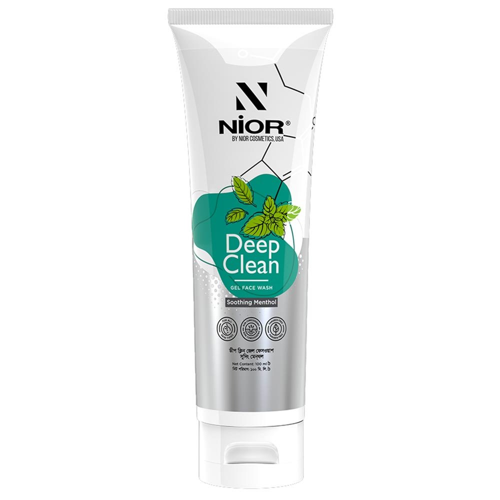 Nior Deep Clean Gel Face Wash Soothing Menthol -100ml