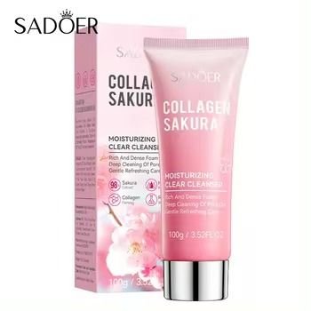 SADOER Collagen Sakura Moisturizing Clear Face Cleanser- 100g