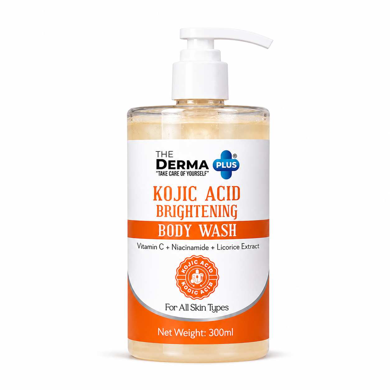 The Derma Plus Kojic Acid Brightening Body Wash (300ml)