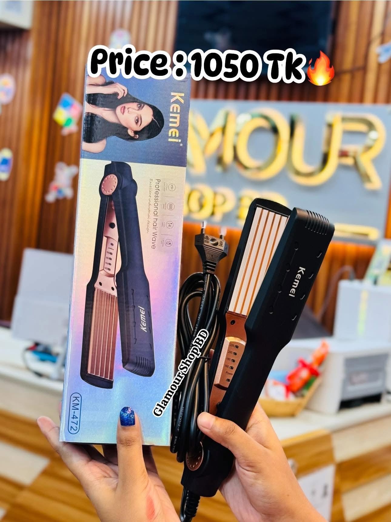 Kemei KM-472 Professional Hair Straightener