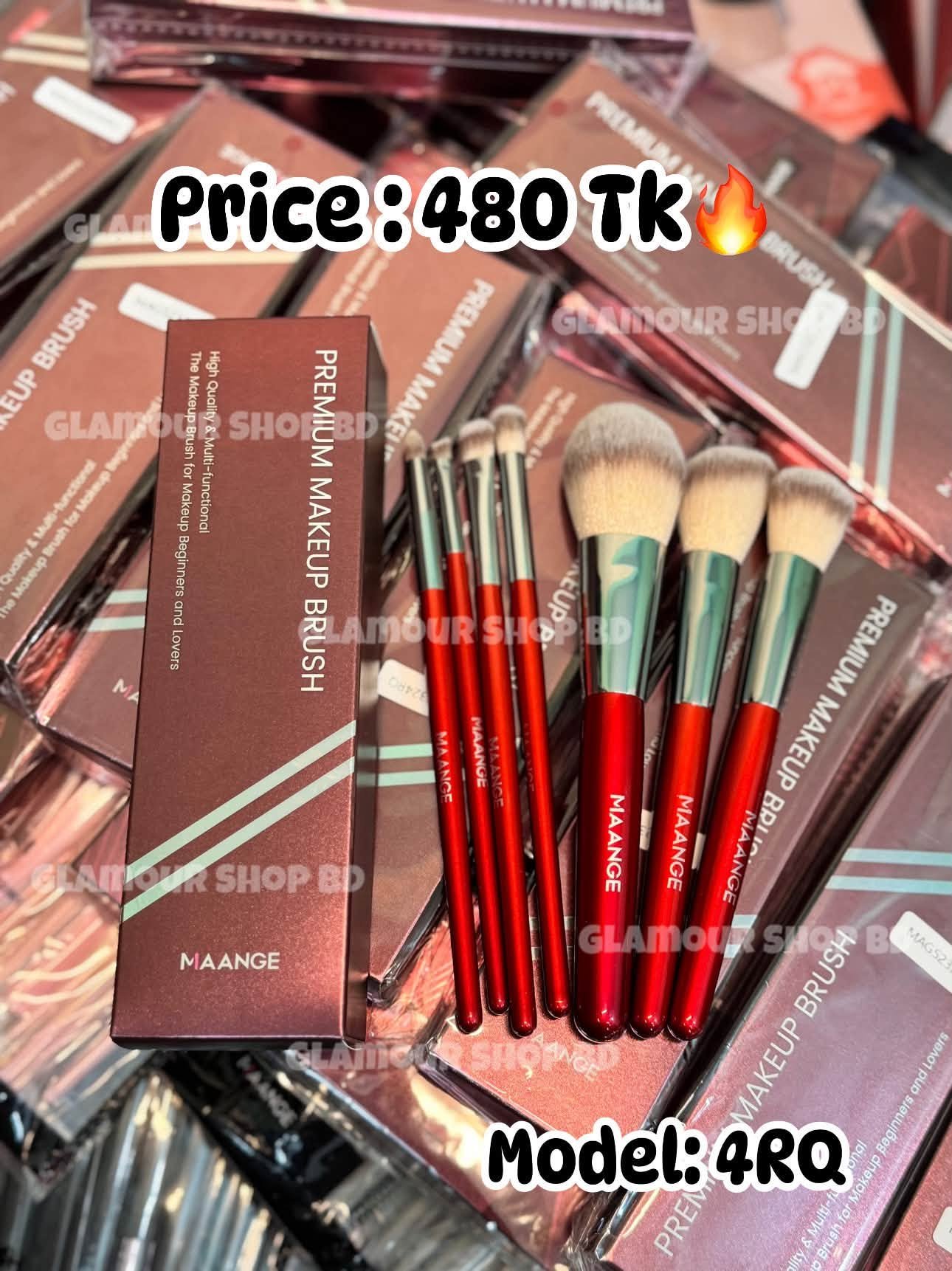 Maange 6pcs Professional Face & Eye Makeup Brush Set