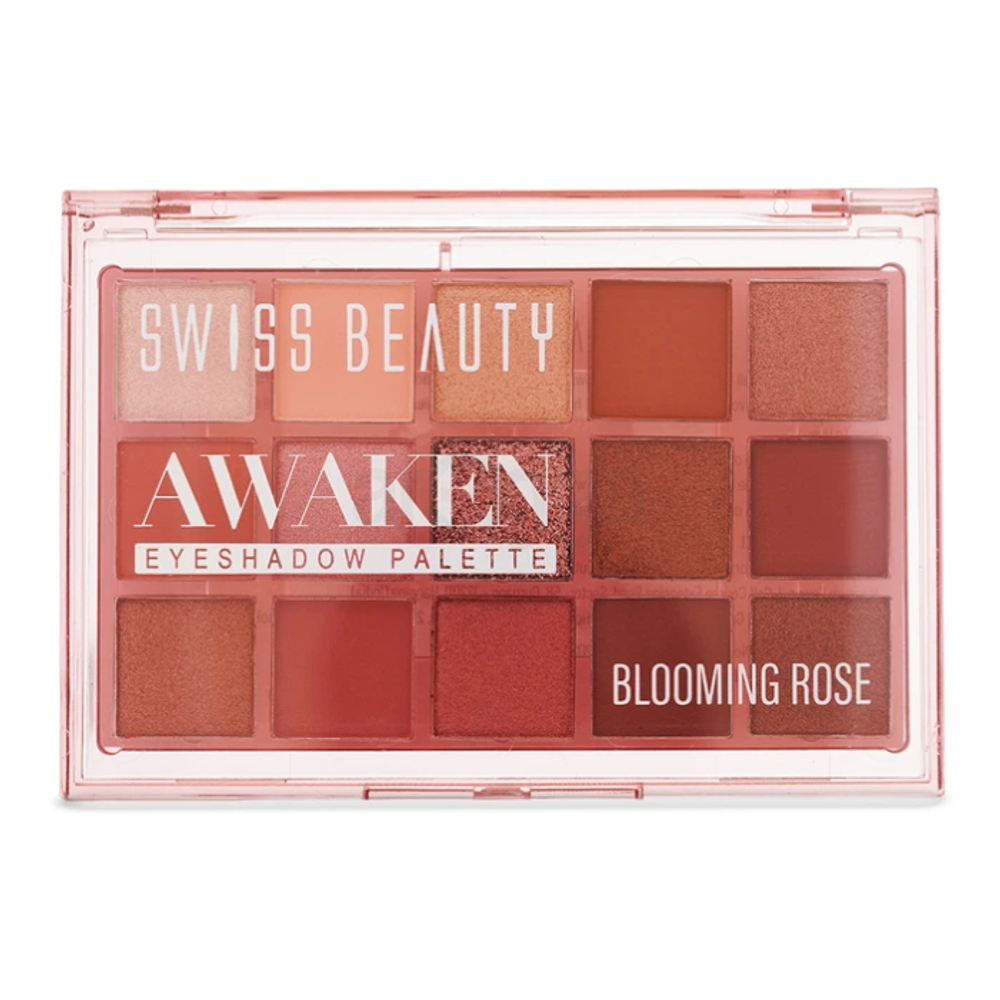 Swiss Beauty Awaken Eyeshadow Palette 01 Blooming Rose